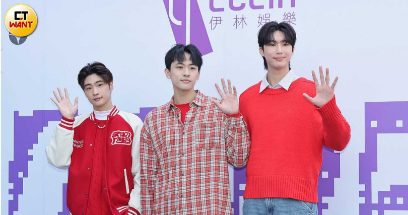 朴靖恆(左起)與徐瑋澤組CP,向前輩BL戲劇前輩金雲討教。(圖/楊澍攝)