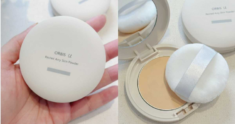 ORBIS 芯生悠亮妍輕粉餅SPF10 PA+/750元、專用粉盒/300元(圖/廖怡婷攝)