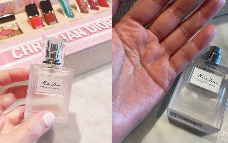 質地超輕盈，持香感非常好。MISS DIOR花漾護髮精萃油 30ml／2,300元。（圖／黃筱婷攝）