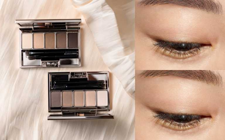 一盤整合眉彩＋眼影＋修容功能，打造立體原生妝感。LUNASOL 晶巧纖緻眉眼彩盒N（01 Natural Brown／02 Soft Ash）各2,000元（圖／品牌提供）