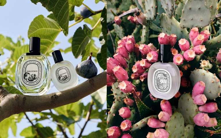 (左) Diptyque 希臘無花果淡香水和Diptyque 希臘無花果髮香噴霧30ml / 2,300元；(右)Diptyque 暖陽髮香噴霧30ml/2,300元。（圖／品牌提供）