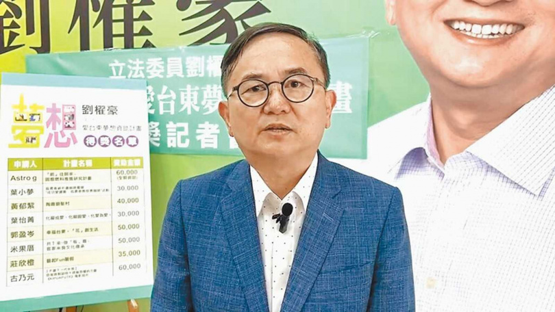 台東前立委劉櫂豪（圖）認為公教會館可以部分撥用為青年社宅。（圖／報系資料照）