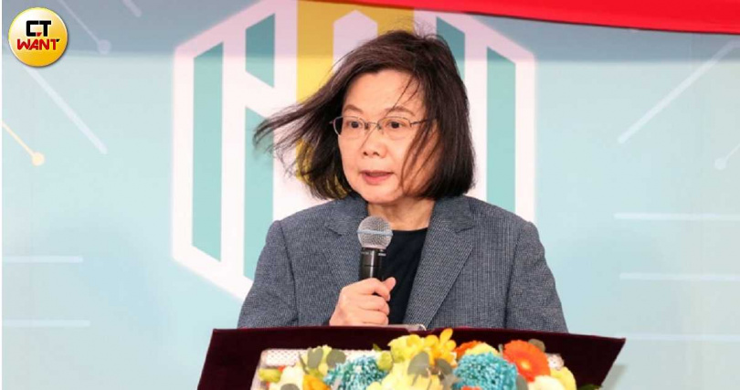 前總統蔡英文(圖)主導的想想論壇平台近期對「打詐」有系列研究。(圖/趙世勳攝)