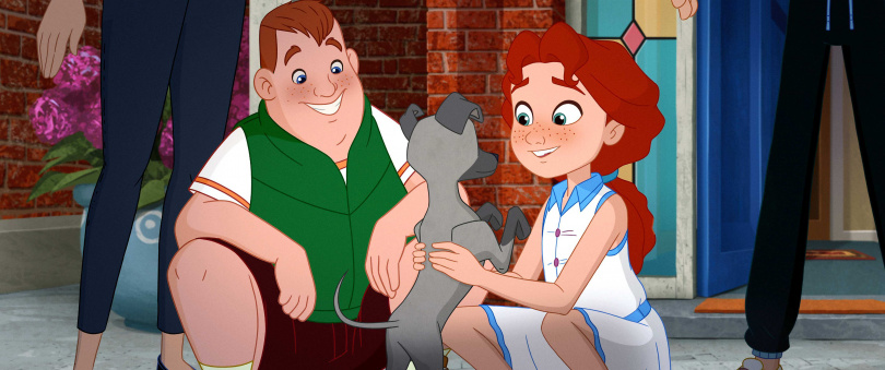 《女孩的靈緹犬》敘述11歲的女孩瑪麗夢想成為世界一流的廚師的故事。(圖/海鵬提供)