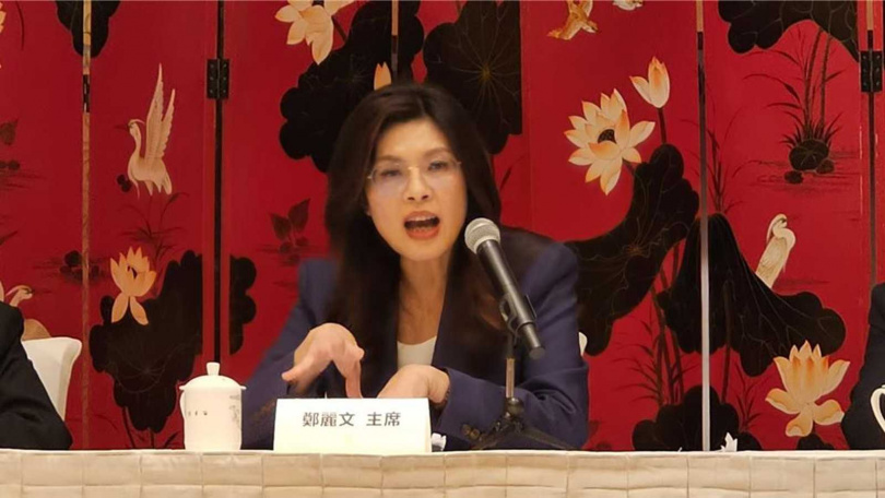 國民黨主席鄭麗文召開記者會說明「鄭習會」談論內容。（圖／報系資料照）