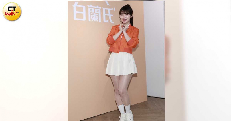 李多慧出席代言記者會。（圖／蘇聖倫攝）