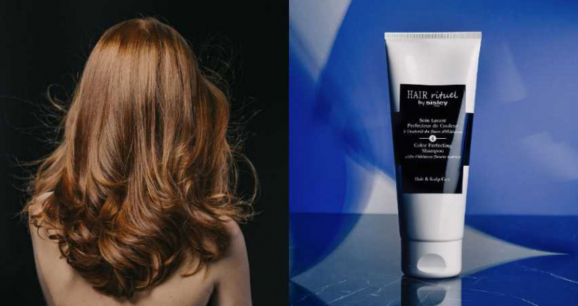 木槿花萃取- 酸性特質可以幫助閉合因染髮擴張的毛鱗片，讓染後髮色定色功能比較好，洗頭髮時也能鎖住染後髮色。Hair Rituel by Sisley 賦活重升護色洗髮精／2,600元（圖／品牌提供）
