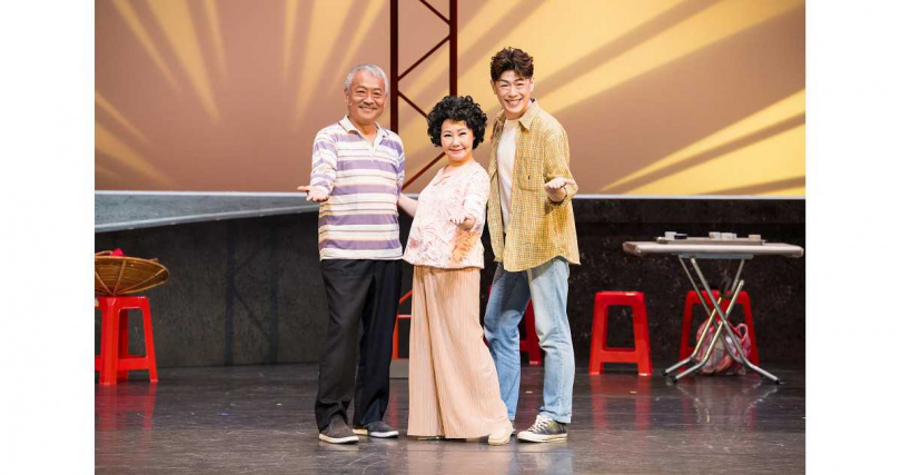 主要演員合照，左起謝銘祐、呂雪鳳、湯發凱（圖／國樂團提供）。