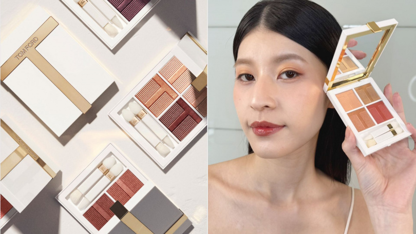 圖說：TOM FORD 太陽親吻高級訂製四格眼影盤 3,750元（圖／品牌提供、tingting攝）
