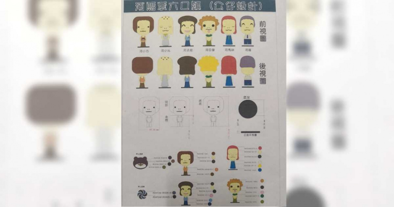 女創作者PO出當年的Pantone色票與設計圖,聲稱可作為創作時間的證明。(圖/翻攝自Threads/liu_yun_miss)