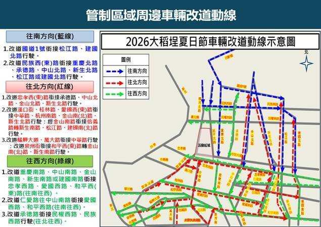 第二場大稻埕煙火秀預計將在8月5日登場,周邊交管一次看。(圖/翻攝畫面)