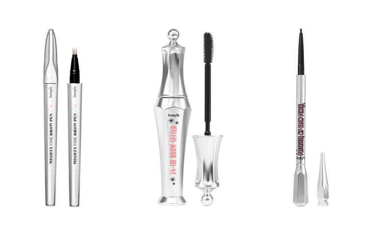 Benefit根根持久液態眉筆/1,120元、Benefit  24 小時眉采定型膠/1,080元。Benefit   這細我的眉筆/1,080元。（圖／品牌提供）  