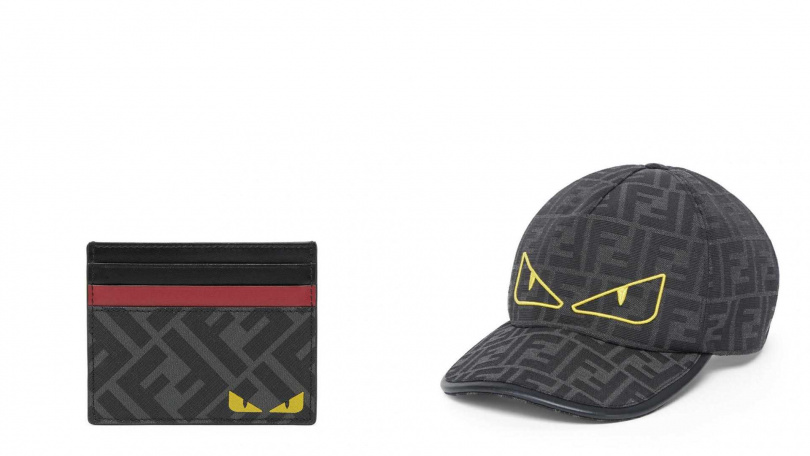 FENDI Eyes 卡夾／11,500元，棒球帽／21,400元（圖／品牌提供）