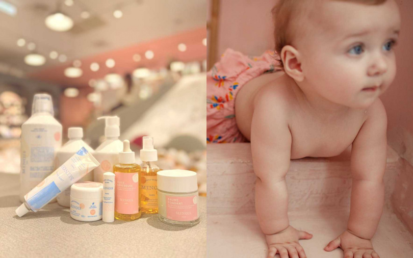 源自法國的天然母嬰保養品牌Minois，已於10/10 HOPE全台門市與官網正式登場！提供給媽咪們一個最溫和舒適的親子沐浴新體驗。（圖／吳雅鈴攝、品牌提供）