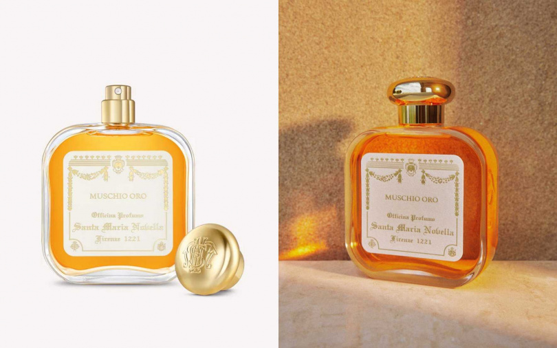 Santa Maria Novella MUSCHIO ORO燦金麝香50ml／3,450元、100ml／5,080元（圖／品牌提供）