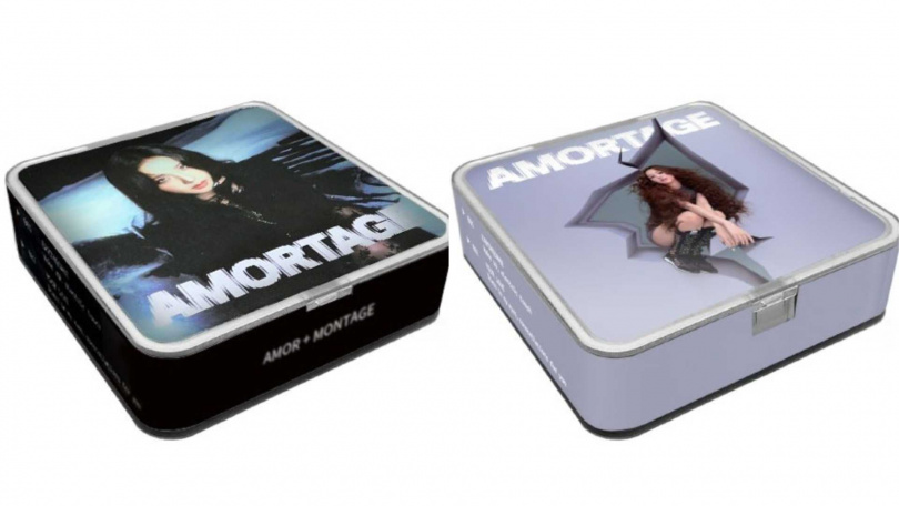 加開商品包括「快閃限定款」AMORTAGE專輯(APP BLACK Ver.)、AMORTAGE專輯(APP PURPLE Ver.)。(圖/寬魚國際提供)