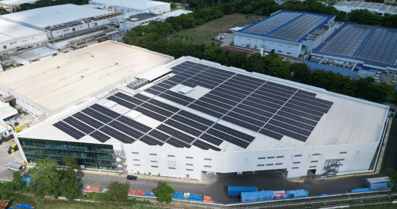 中磊電子鳥瞰圖。(圖/DREDC大唐建築提供)