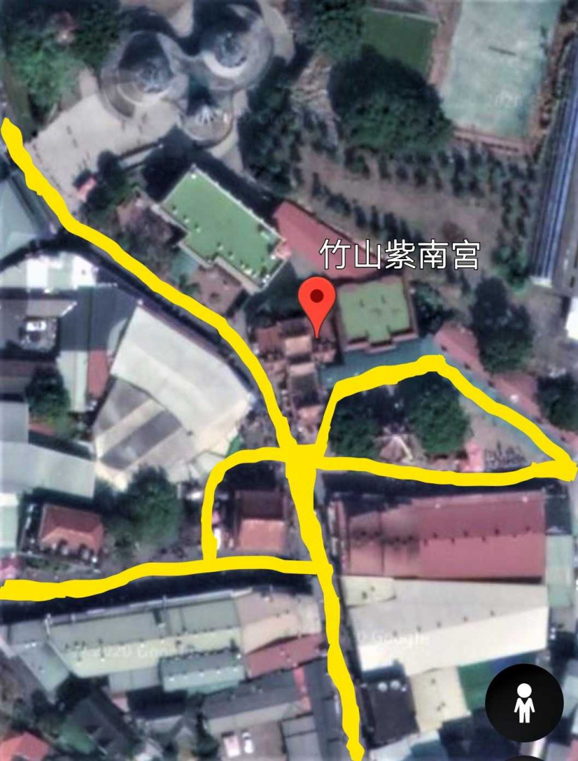 五水聚前方明堂,如同五路財神齊聚,財源就滾滾而來。 (圖/楊登嵙提供)