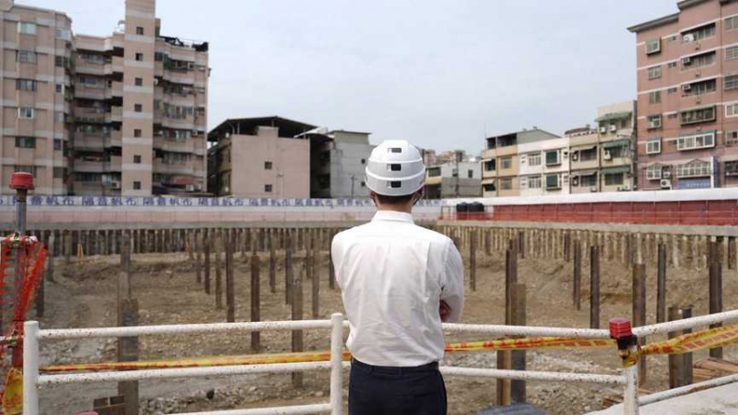 竹北市豆子埔停車場2026年底有望如期如質完工。（圖／翻攝自竹北市公所媒體群組）