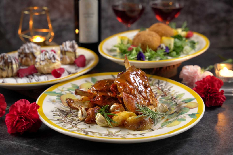 Ciao母親節四人套餐。（6,499元+10%，圖／君品酒店提供）