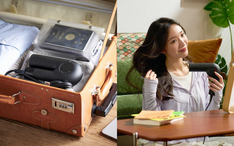 內建智能變壓系統，可自動偵測世界各地的不同的電壓需求，包括日本(100V)、美國(110V)、歐洲(220-240V)與東南亞地區，真正實現「即插即用、全球通用」的行動美髮體驗。（圖／品牌提供）