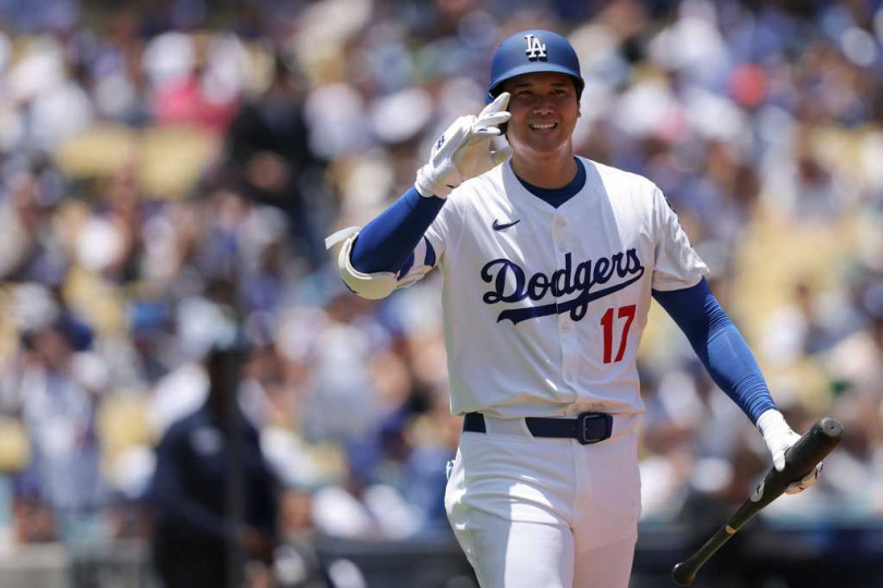 道奇隊球星大谷翔平。(圖/美聯社/達志)