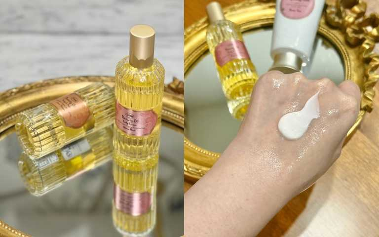 SABON 保濕光萃油 100ml / 1,880元，升級添加 95% 天然來源成分與三大有機植物油，共有六款香氣可選，讓護膚更添樂趣。（圖／品牌提供）