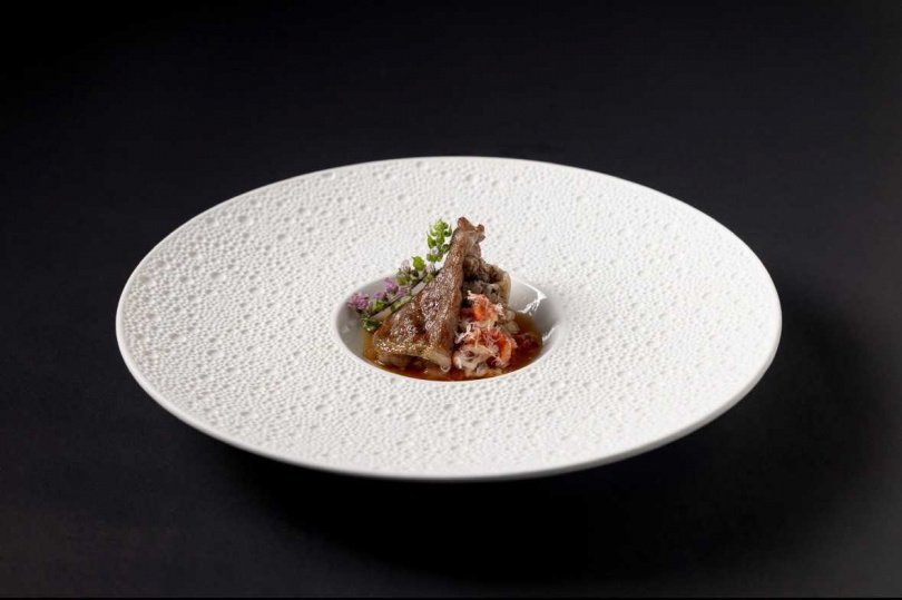 八和蟹茸燒。（圖片提供／八和和牛燒肉專門店）