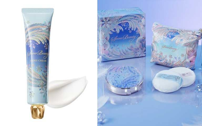Snow Beauty 雪花香氛魔法護手霜 2025年限定版 40g／680元、(右)Snow Beauty 雪花香氛魔法盒 2025年限定版 25g／2,150元（圖／品牌提供）