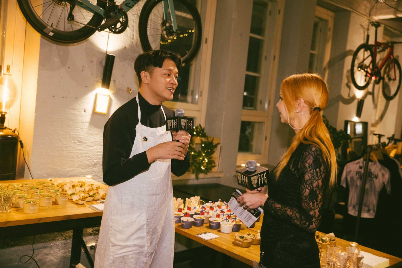 台灣隊廚師索艾克則準備多道台式經典料理，攻佔北歐朋友的味蕾。（圖／文總提供）