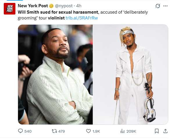 約瑟夫聲稱飯店房內出現不明紙條與HIV藥物,疑遭不明人士威脅性侵。(圖/翻攝自X,@nypost)