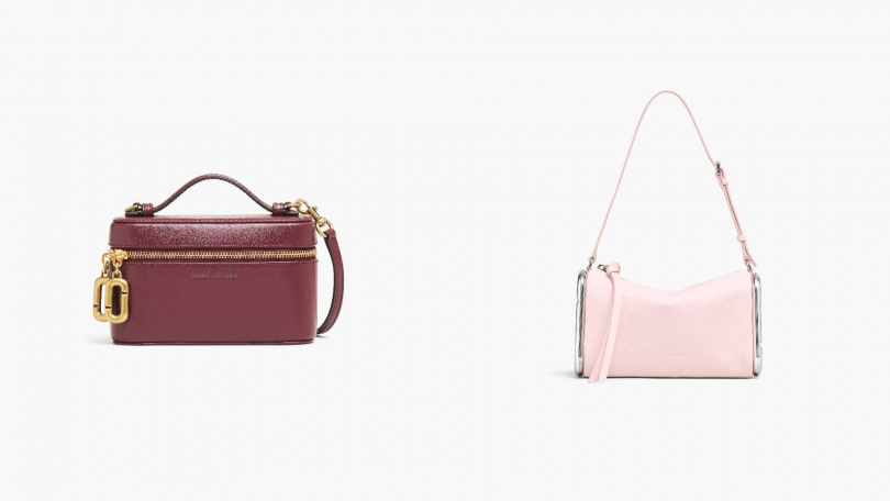 MARC JACOBS SCENE VANITY斜跨手拿包/12,000元,SCENE皮革肩背包/14,000元(圖/品牌提供)