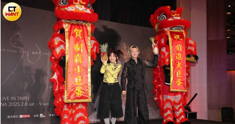 YOASOBI透露團隊今天已前往大巨蛋場勘，期許登上大巨蛋。（圖／楊澍攝）