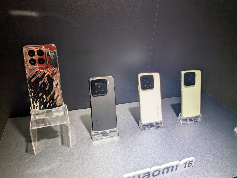 Xiaomi 15全色系。（圖／廖梓翔攝）