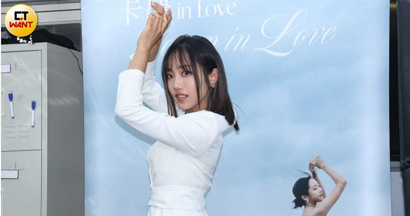 蔡佩軒表示目前沒有懷孕。（圖／焦正德攝）