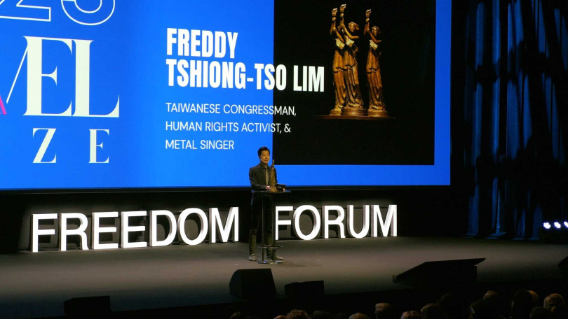 林昶佐強調，自己擁有豐富的外交相關經驗。（圖／翻攝自臉書／林昶佐 Freddy Lim）