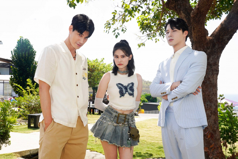 羅宏正（左起）、凌悅熹、宋偉恩主演懸疑推理影集《沙瑪基的惡靈》。（圖／答人文創提供）