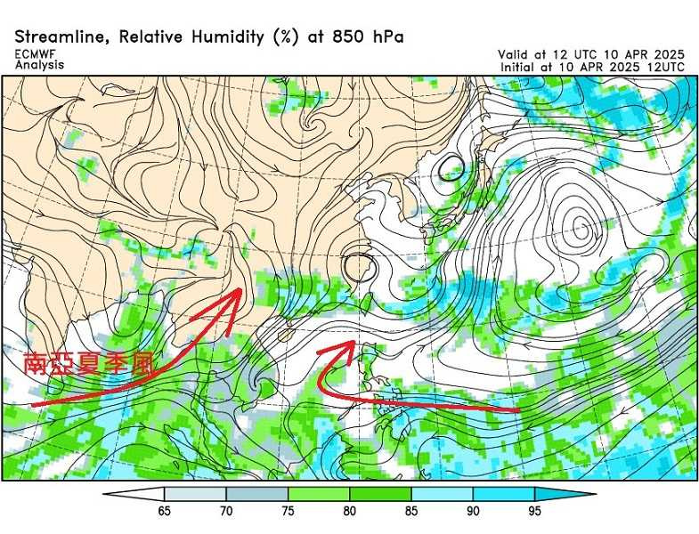梅雨前期的氣候特徵開始出現。（圖／翻攝自鄭明典臉書）