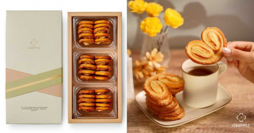 creammm.t 15入三溫糖蝴蝶酥／450元（圖／取自官網、creammm.t IG）