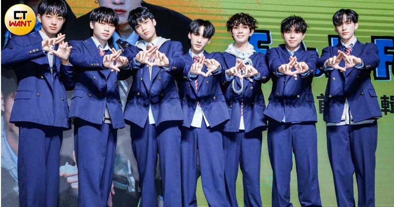 F.F.O由至琦、勝銘、彥旭、小新、鈞嘉、俊希、加藤琉士7人組成。（圖／趙文彬攝）