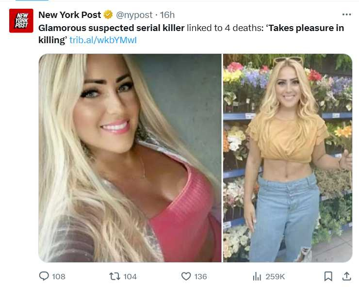 費爾南德斯被指以鼠藥毒殺受害者，警方正對挖掘屍體進行毒物分析。（圖／翻攝自，@nypost）