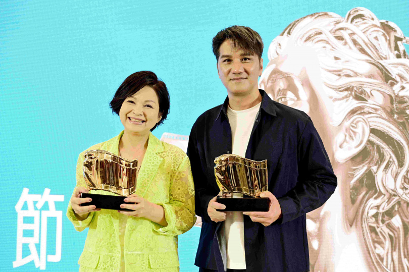 楊貴媚桃影獲獎連莊運勢大開，馬志翔從影25年首奪演技獎。（圖／海鵬提供）