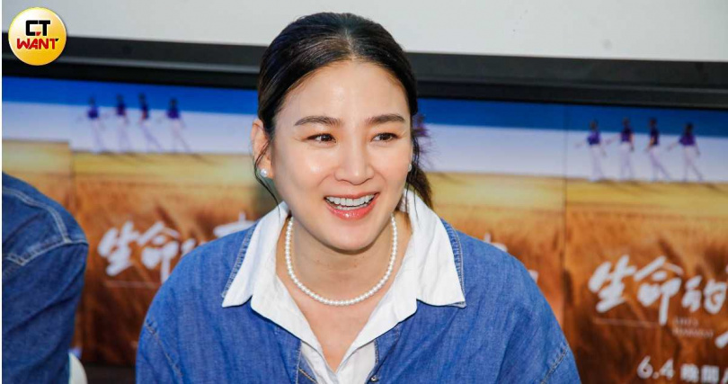 洪小鈴透露張天霖目前是上班族,有正職工作。(圖/趙文彬攝)