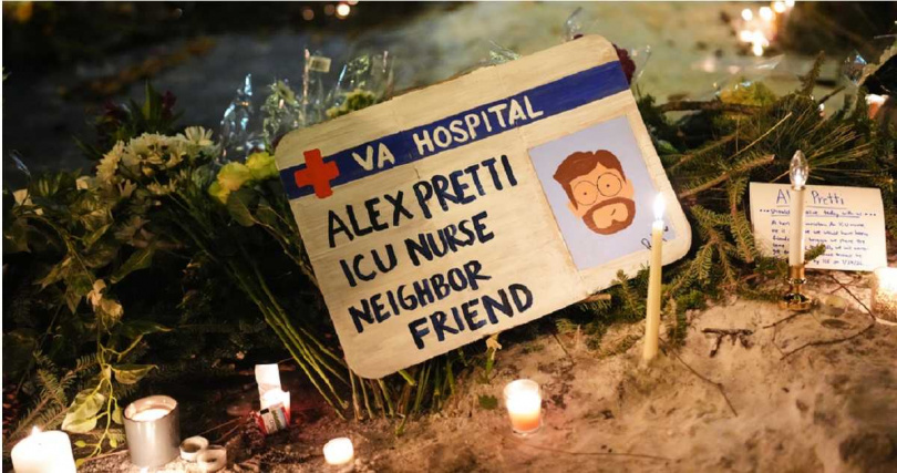37歲加護病房（ICU）男護理師普雷蒂（Alex Pretti）於24日遭聯邦執法人員射殺。（圖／達志／美聯社）