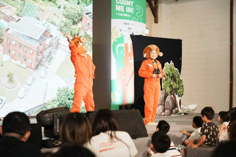 主角澎澎跟皮皮穿上工作服，傳授水土保持的基本常識。（圖片提供／裕隆集團）