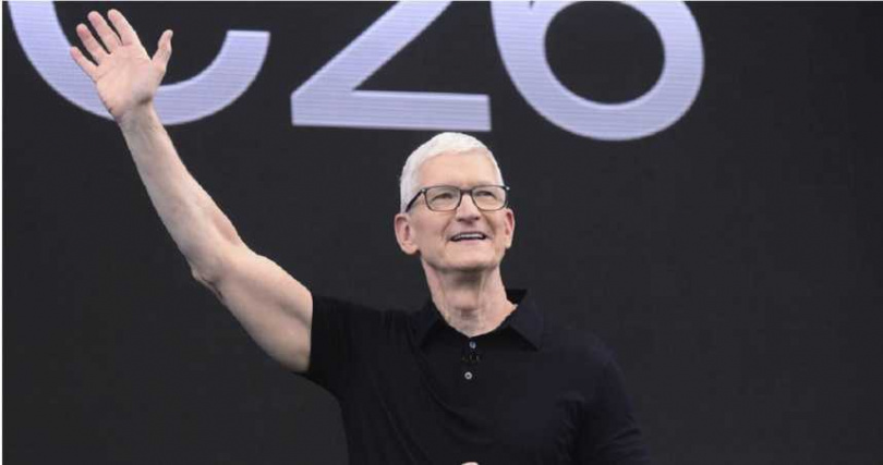 蘋果前任執行長庫克(Tim Cook)。(圖/達志/美聯社)