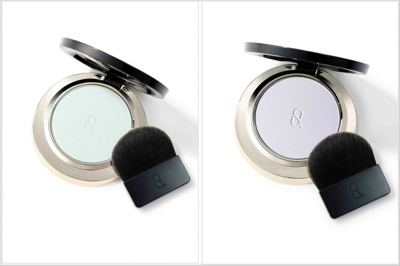 （#柔薰紫、#麂皮紫 ）SUQQU 晶采輕霧定妝蜜粉餅 + （水霧藍）SUQQU 晶采光透定妝蜜粉餅 / 組合價 3,200 元（晶采輕霧 / 光透定妝蜜粉餅 (蕊) / 2,100 元、定妝蜜粉餅盒 / 1,100 元）(圖/品牌提供)