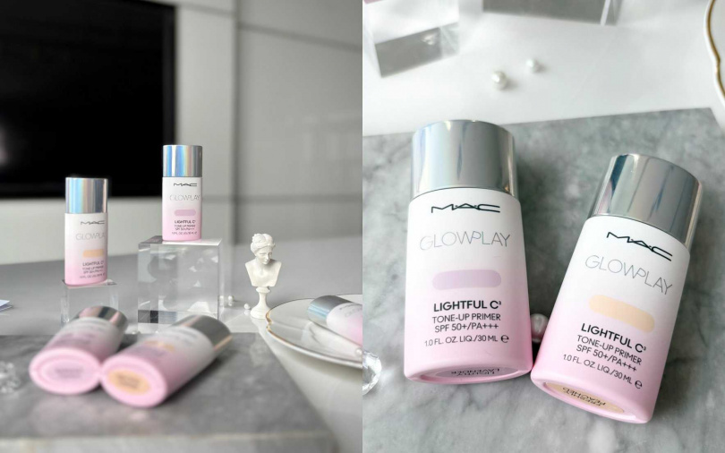 M·A·C超漾光高防曬妝前乳SPF50+/PA+++ 30ml/1,800元(圖/吳雅鈴攝)