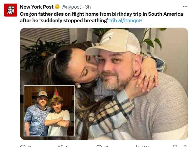 家屬於GoFundMe發起募款，希望籌齊約新台幣82萬元將遺體運回美國。（圖／翻攝自X@nypost）