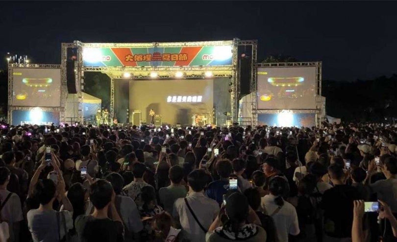 統計截至晚間9時，活動參與人次超過14.6萬人次。 （圖／中國時報張珈瑄攝）